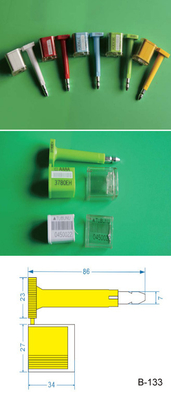 Custom Container Security Seals / Container Bolt Seal With Bar Code Printed