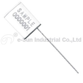 Bolt Trailer Security Seals For Containers With Clear Casing With 1.8mm Aircraft Cable