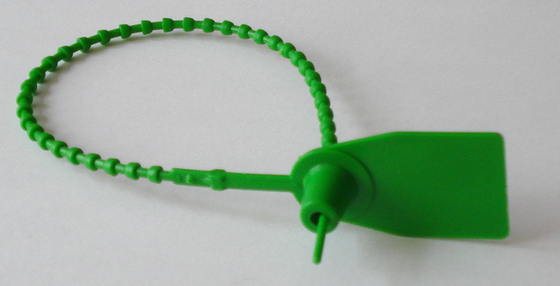 Nylon Clip Plastic Truck Security Seals With Printing Bar Code For Banks / Bags P-137