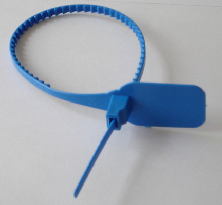 Blue PE Material Trailer Security Seals With 30kgs Pull Load With Print Company Logos