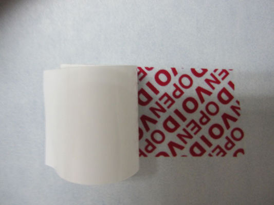 Stainless Steel Low Residue Tamper Evident Labels With Serial Number Printing